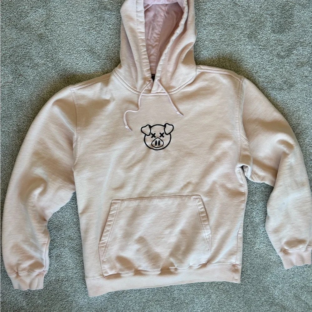 Shane Dawson Pig Hoodie Embroidered Killer Merch Jeffrey Star Size M Pink
